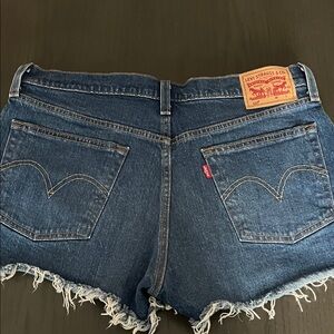 Levi's Women's Dark Blue Jean Shorts